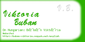 viktoria buban business card